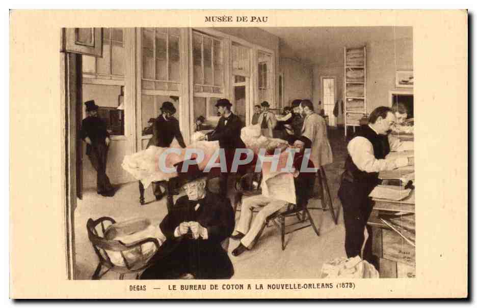 CPA Le Bureau De Coton a la Nouvelle Orleans Degas Musee de Pau