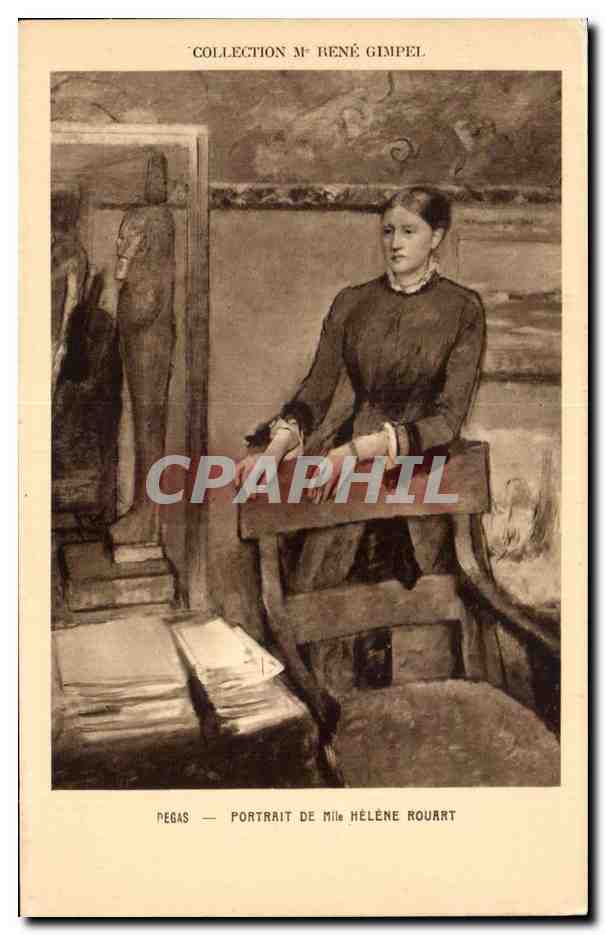 CPA Degas Portrait De Mile Helene Rouart Rene Gimpel