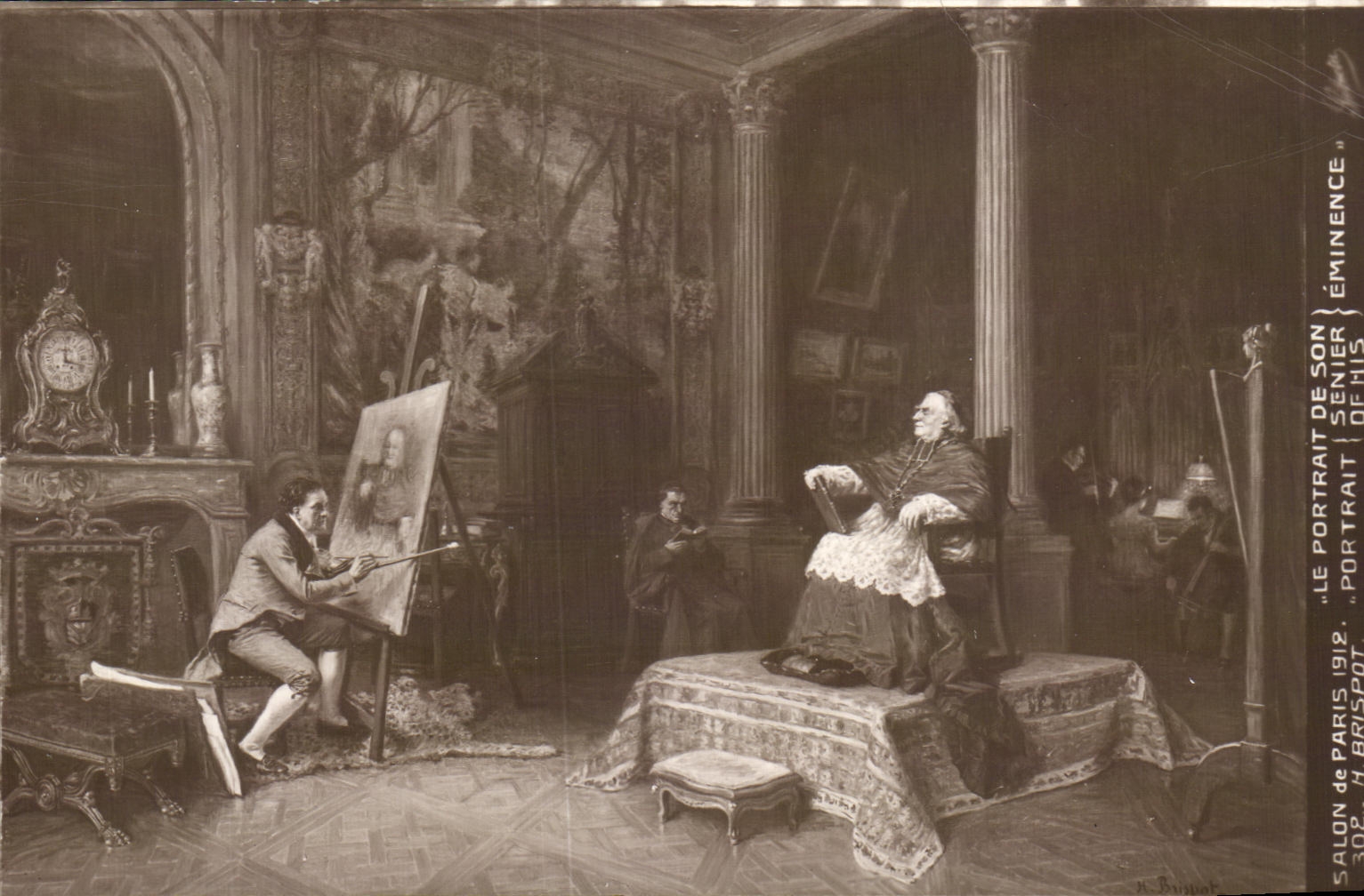 Portrait d'un prélat — Série du Salon de Paris 1912 — H. Bruspot