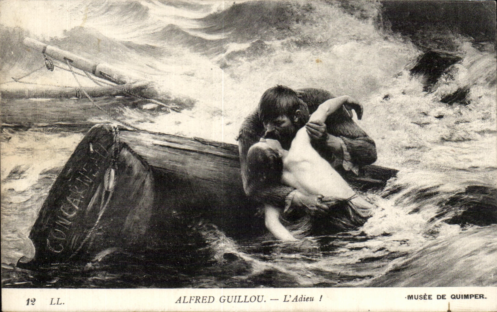 CPA Alfred Guillou L'adieu Musee de Quimper