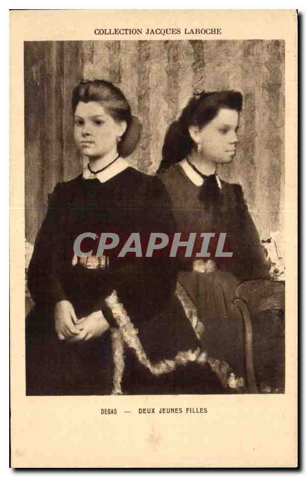 CPA Collection Jacques Laroche Degas Deux jeunes filles