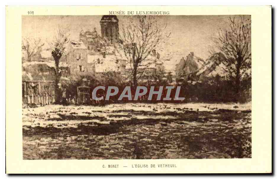 CPA Musee Du Luxembourg Monet L'eglise de Vetheuil