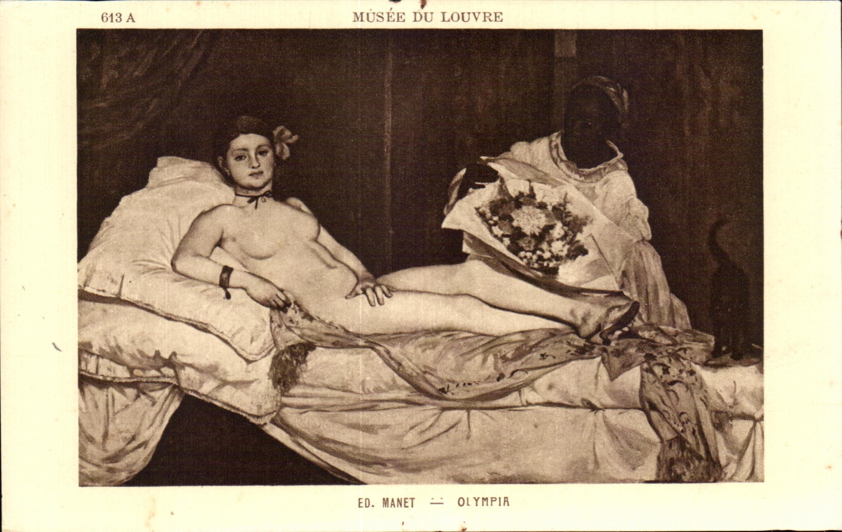 CPA Musee Du Louvre Manet Olympia