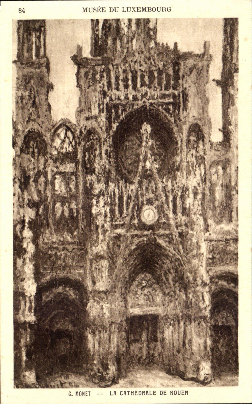 CPA Monet La cathedrale De Rouen 