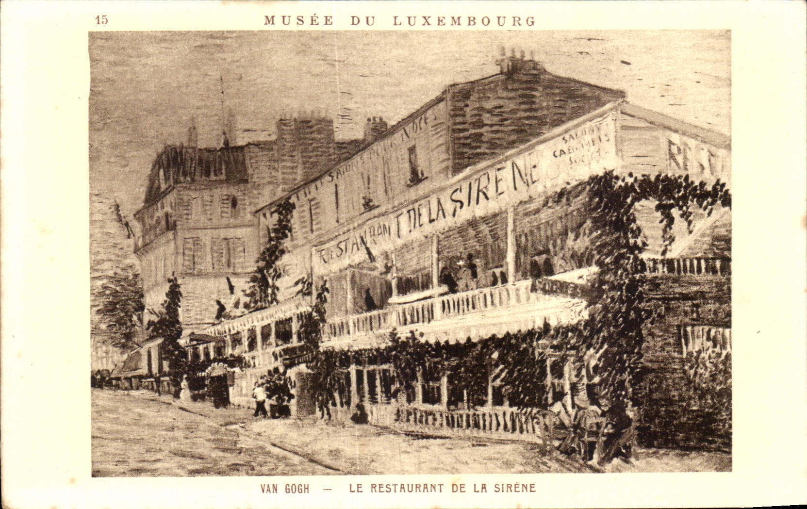 CPA Musee du Luxembourg Van Gogh Le Restaurant De la Sirene