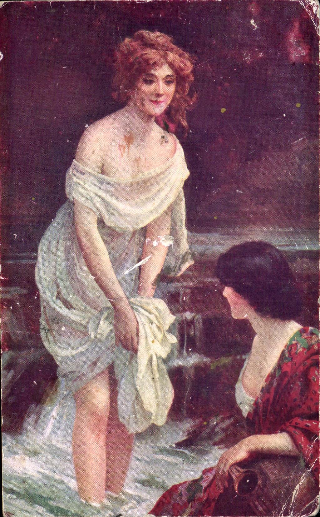 CPA Fantaisie Femme