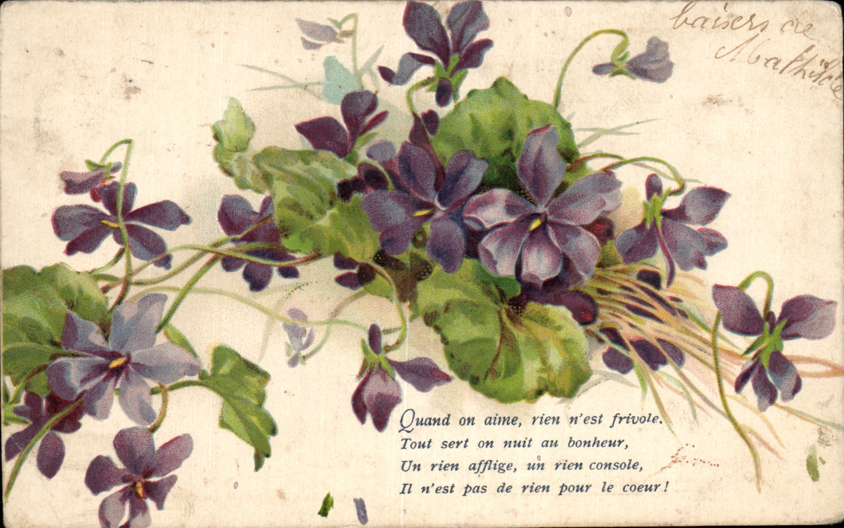 CPA Fantaisie Fleurs 