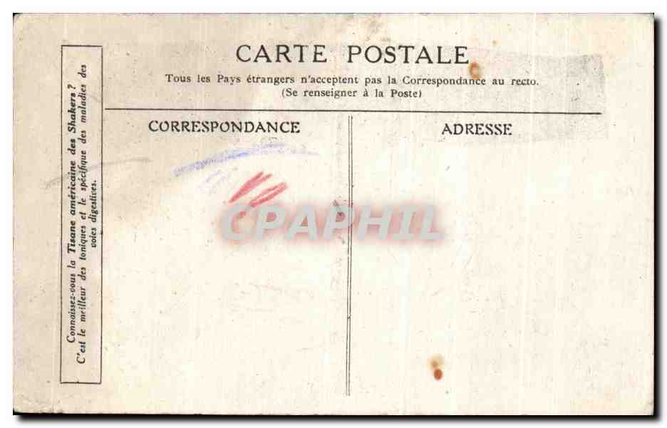 CPA Rouget de l'isle chantant la Marseillaise — Rückseite