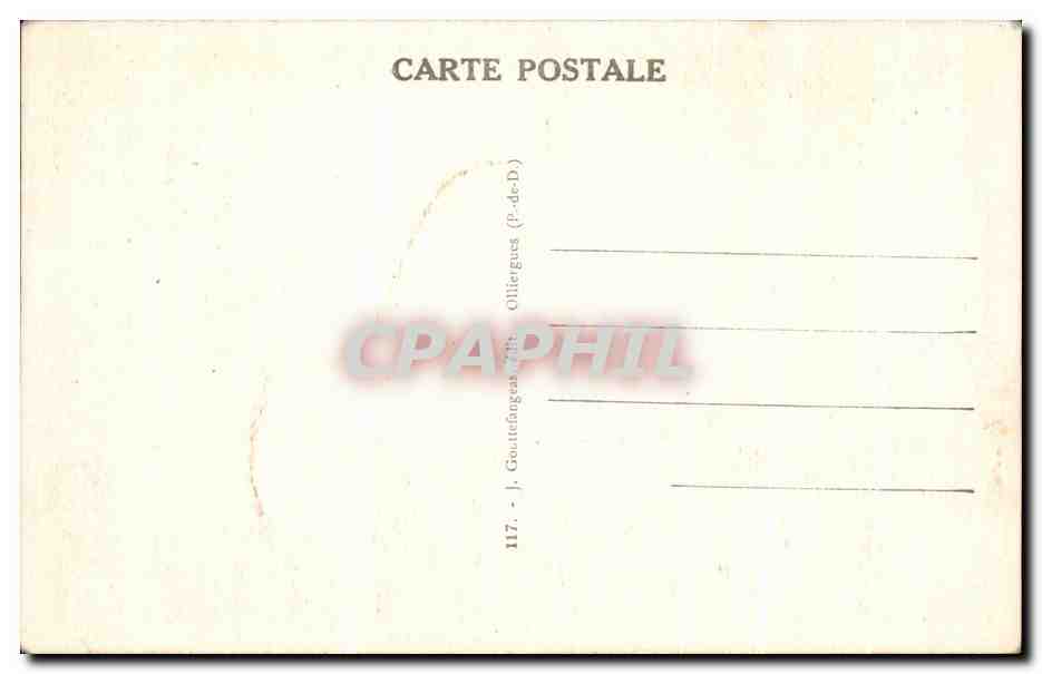 CPA Vichy Le Hall des Sources  — Verso