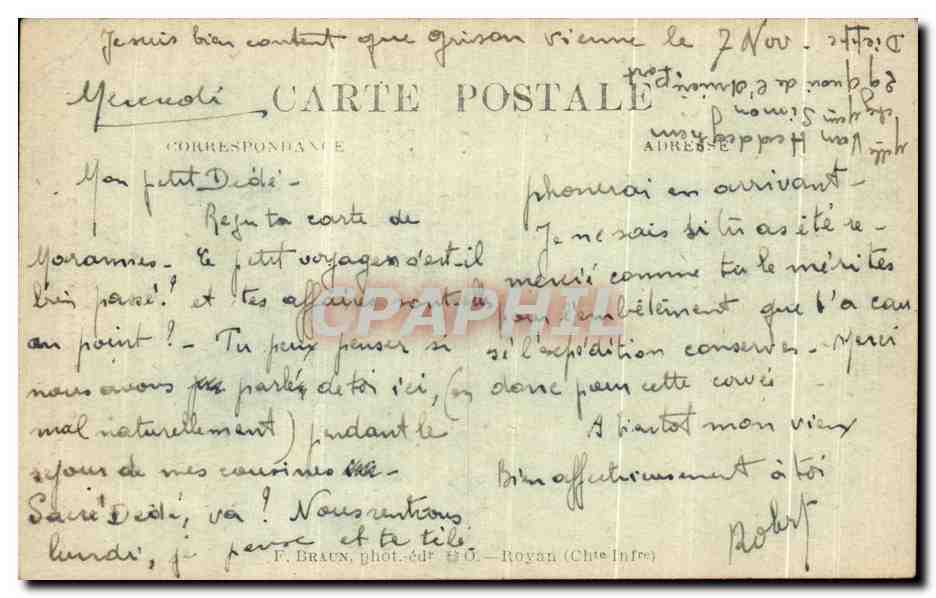 CPA Charente Confolens Eglise Saint Maxime Porte Laterale — Rückseite