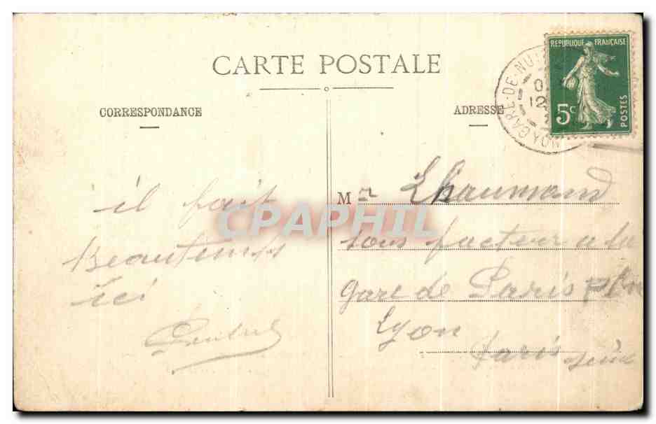 CPA Cote d'Or Chatillon sur Seine Souvenir de I'Invasion Monument de vigneron fusille par les Prussiens le 19 decembre  — Rückseite