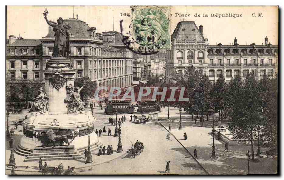 CPA Place de la Republique Paris 