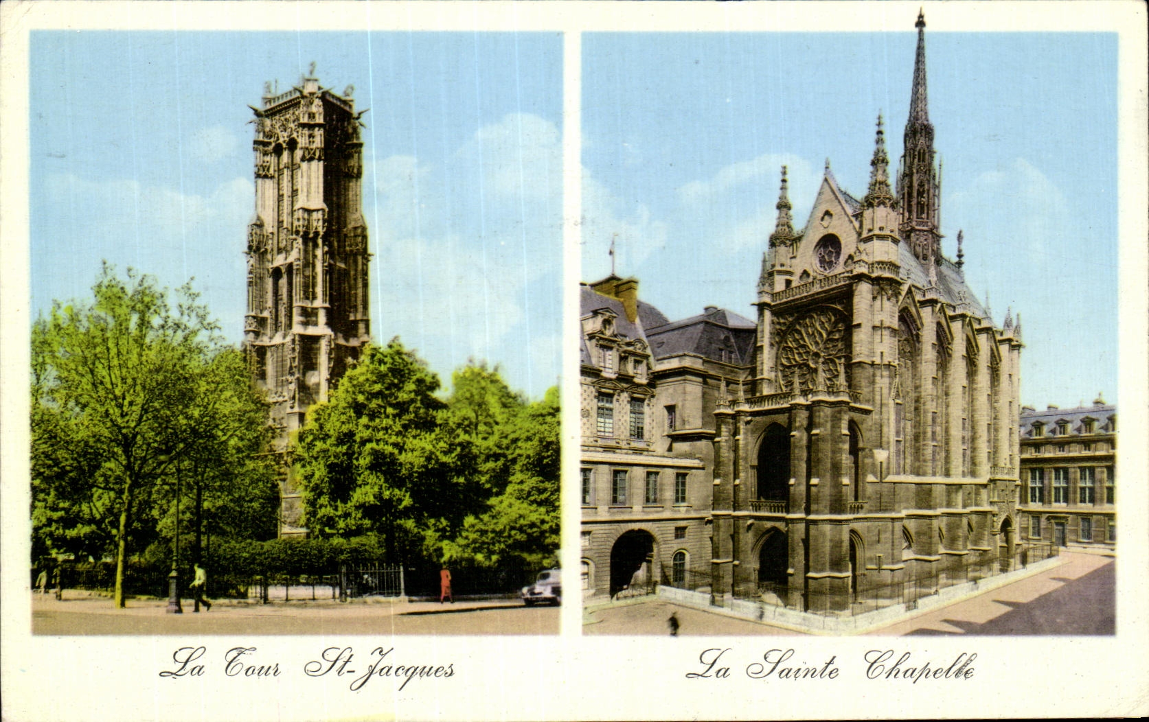 CPA La Tour Saint Jacques La Sainte Chapelle Paris 