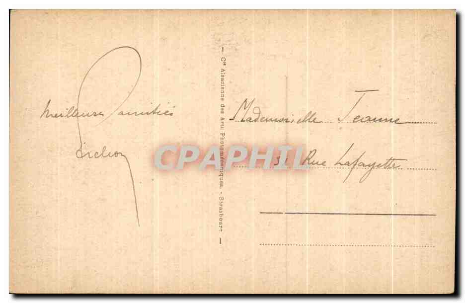 CPA Biarritz La Code des Basques — Verso