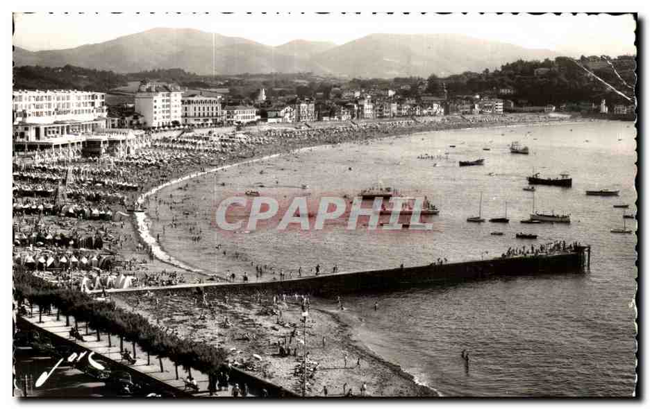 CPA St Jean de Luz La plage La Rhune