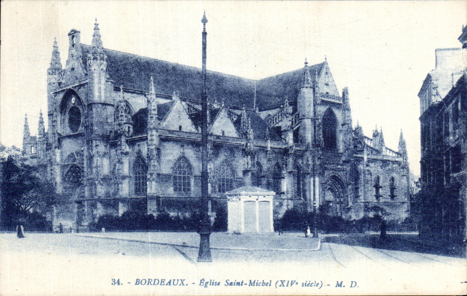 CPA Bordeaux Eglise Saint Michel