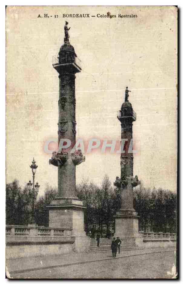 CPA Bordeaux Colonnes Rostrales