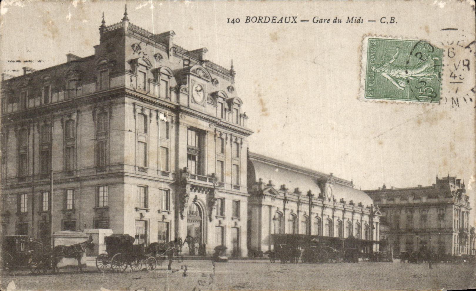 CPA Bordeaux Gare du Midi