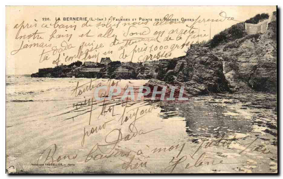 CPA La Bernerie Falaises et Pointe des Roches Grises