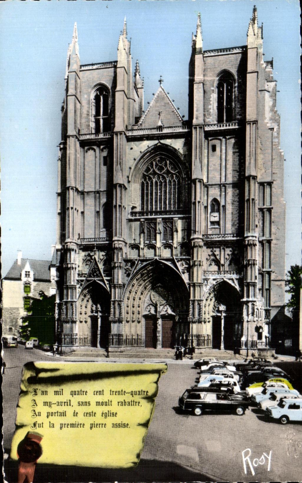 CPA Nantes Facade de la Cathedrale