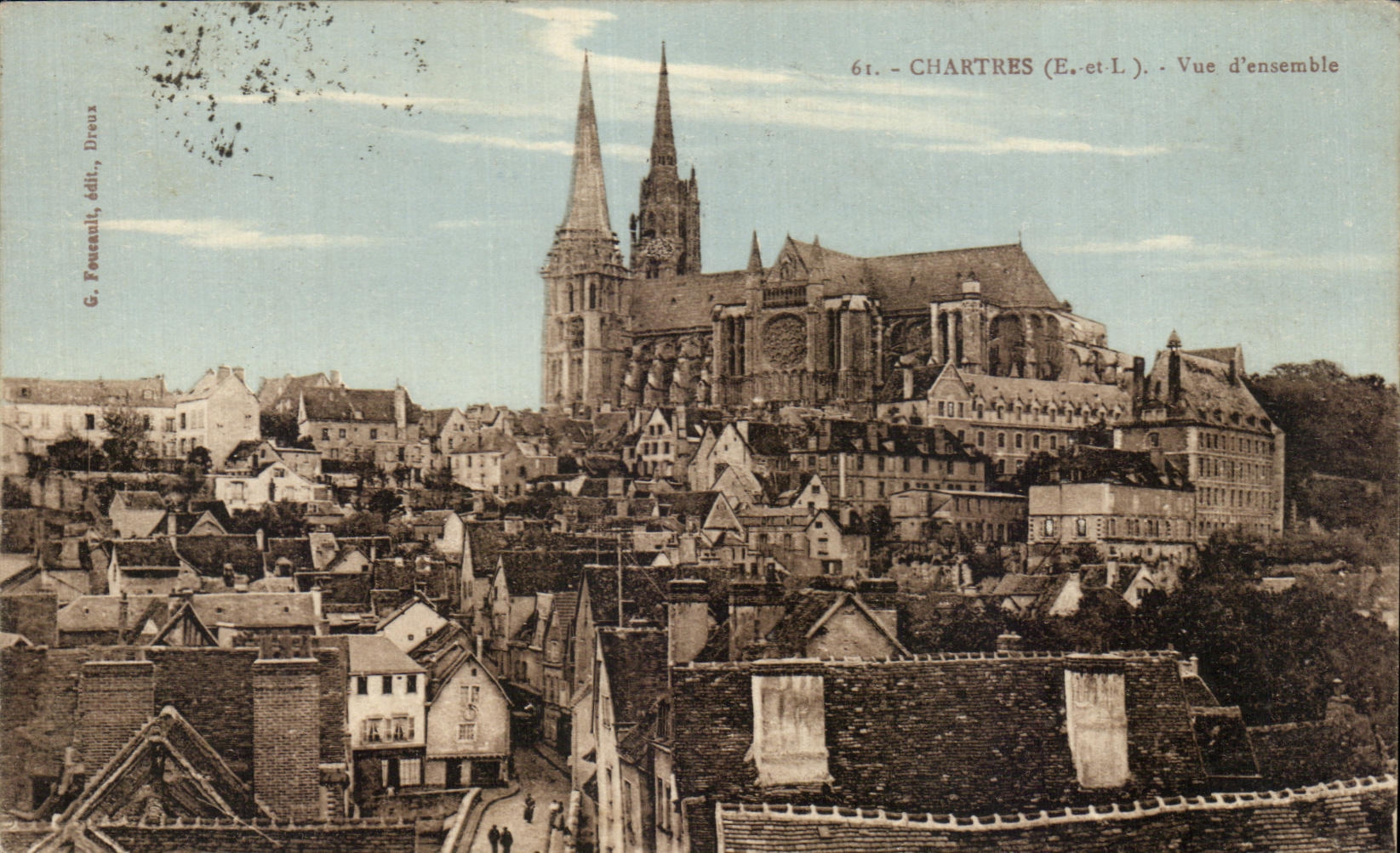 CPA Chartres Vue d'ensemble