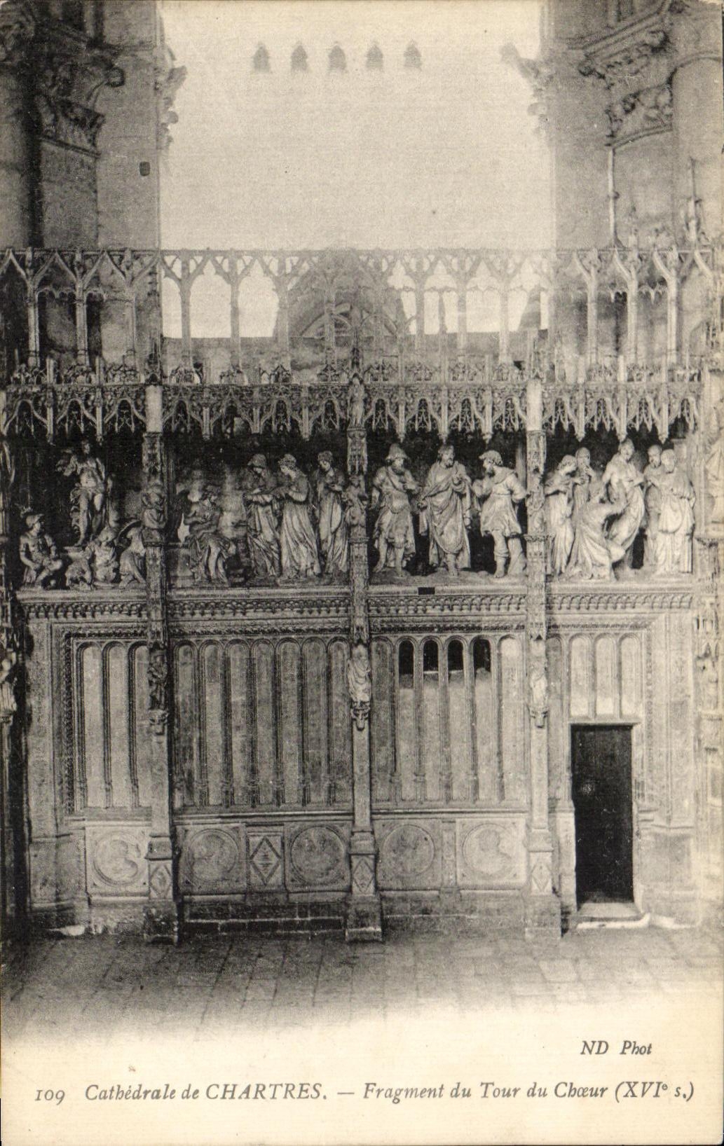 Cathédrale de CHARTRES — Fragment du Tour du Chœur (XVIe s.)