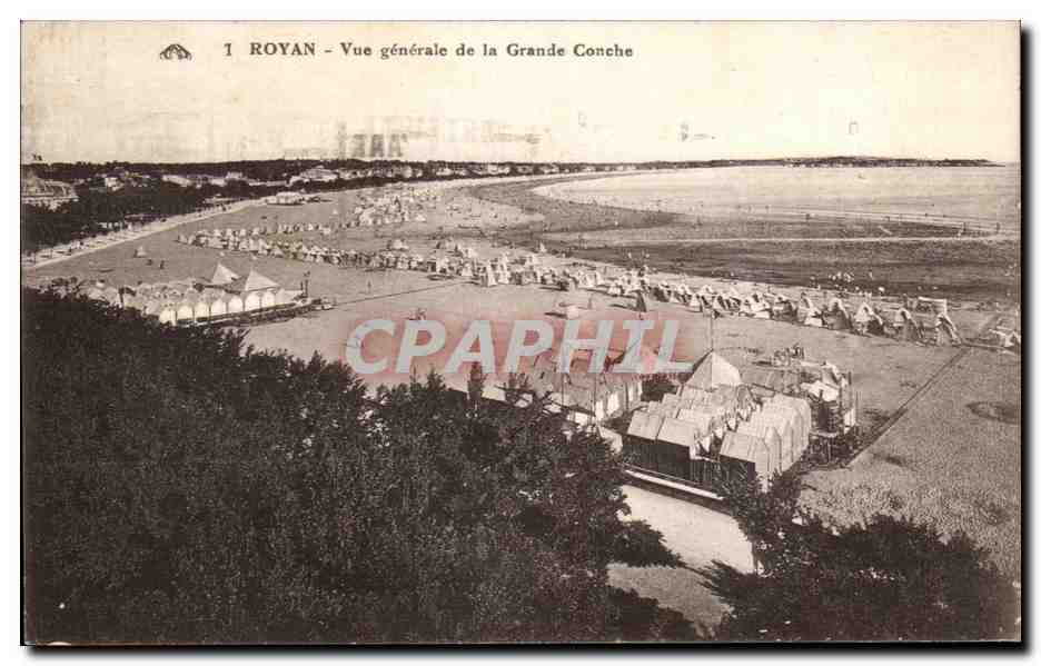 CPA Royan Vue Generale de la Grande Conche