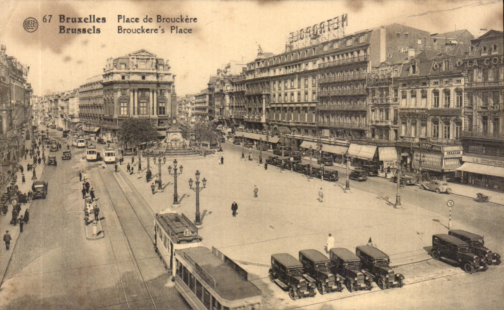 CPA Bruxelles Place de Brouckere Brussels Brouckere Place