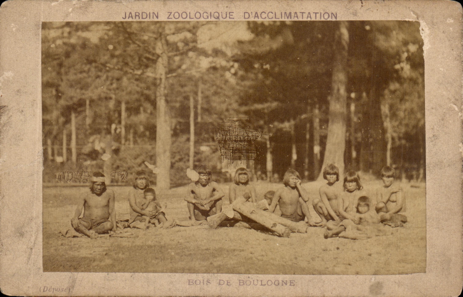 Photo Jardin zoologique d'acclimatation Bois de Boulogne Indigenes Indiens Zoo
