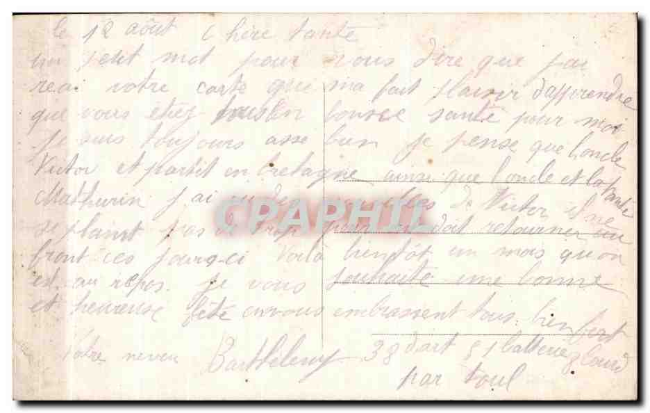 CPA Fantaisie Fleurs Bonne Fete — Rückseite