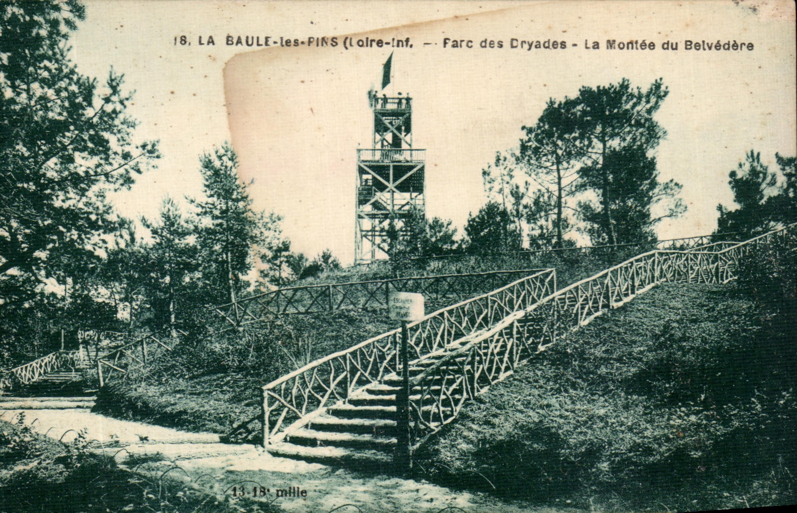 CPA La Baule les Pins Parc des Dryades La Montee du Belvedere