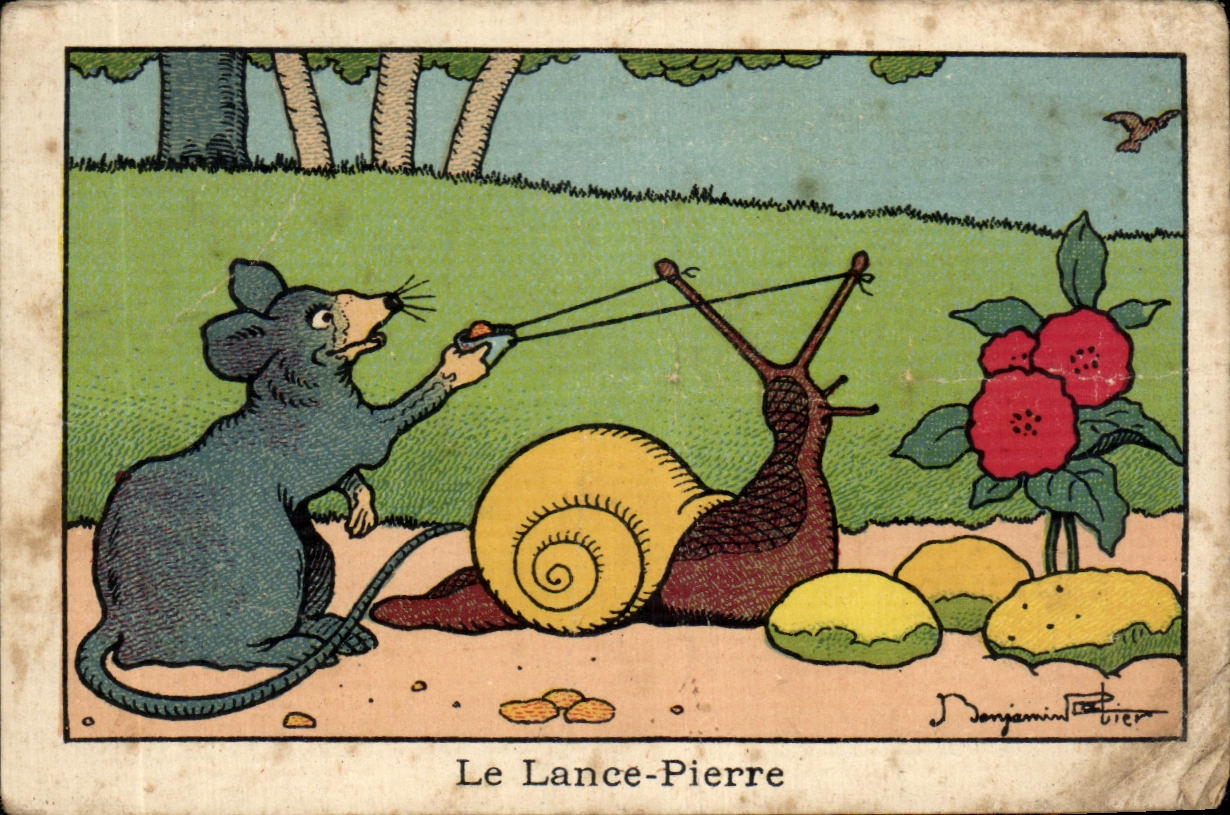 Image Le Phopshate Le Lance Pierre Souris Mouse Escargot
