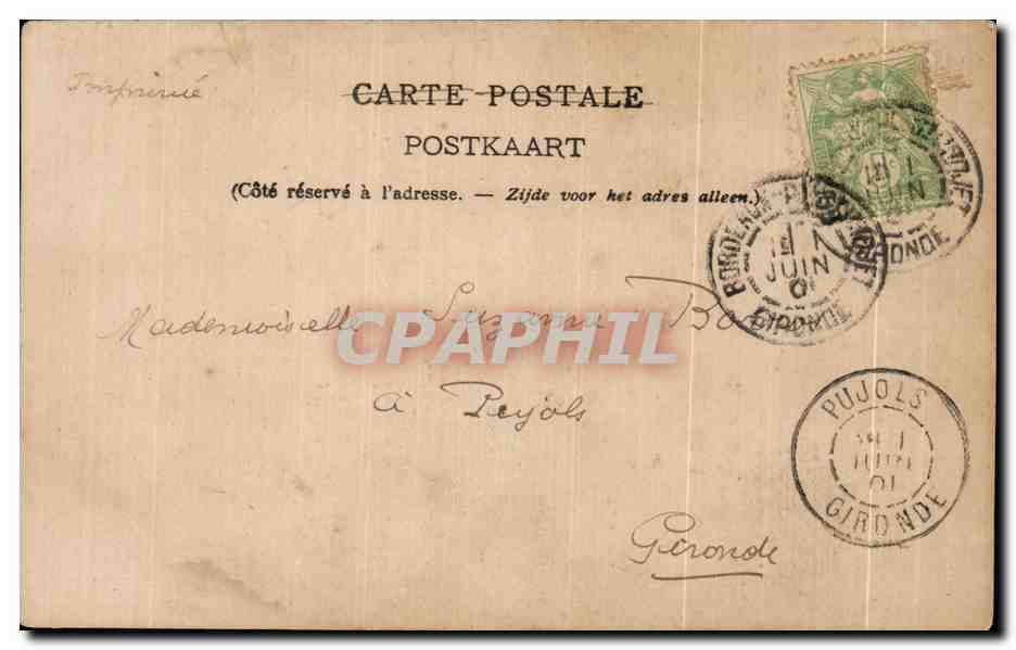 CPA Le Printemps Lemaitre Femmes  — Verso