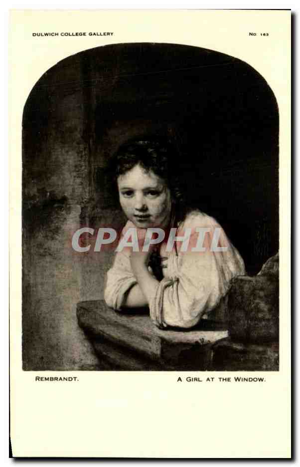 CPA Rembrandt A Girl At THe Window Dulwich College Gallery
