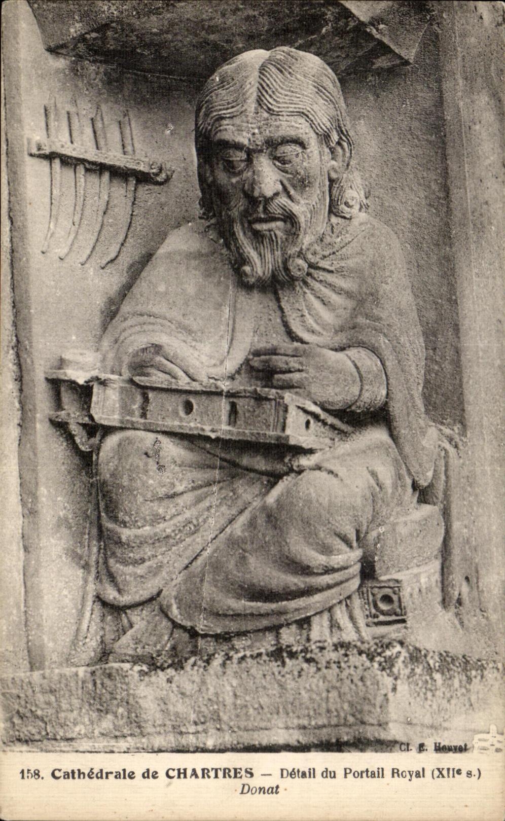 CPA Cathedrale de Chartres Detail du Portail Royal Donat