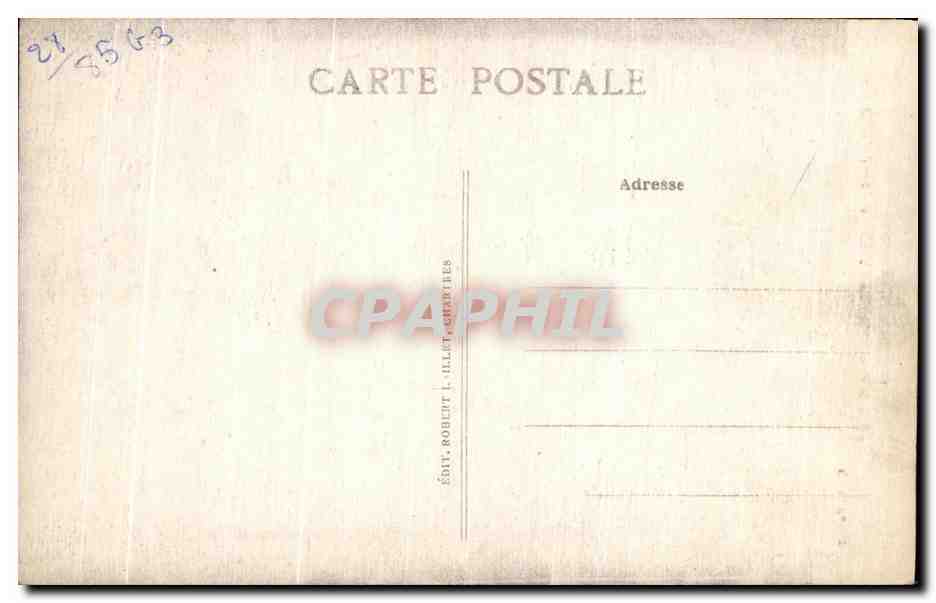CPA Cathedrale de Chartres Portail Nord Octobre Les semailles — Verso