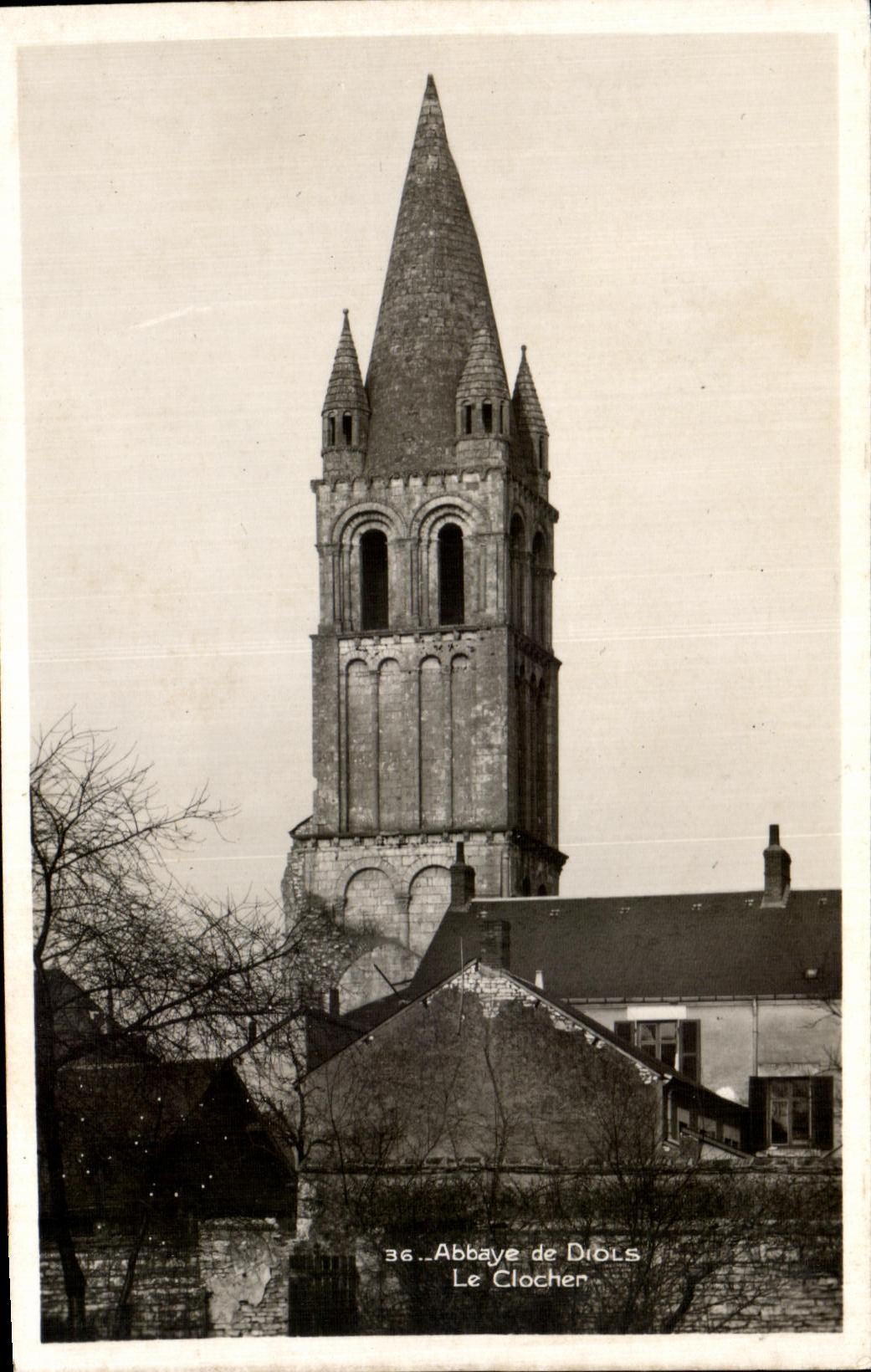 CPA Abbaye de Diols Le Clocher