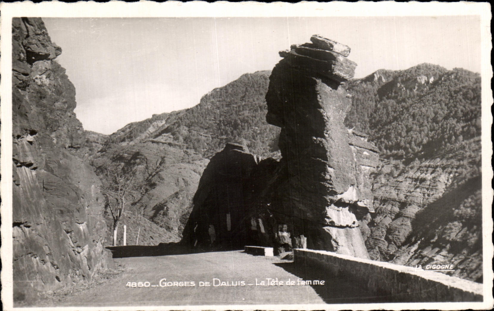 CPA Gorges De Daluis La Tete de Femme