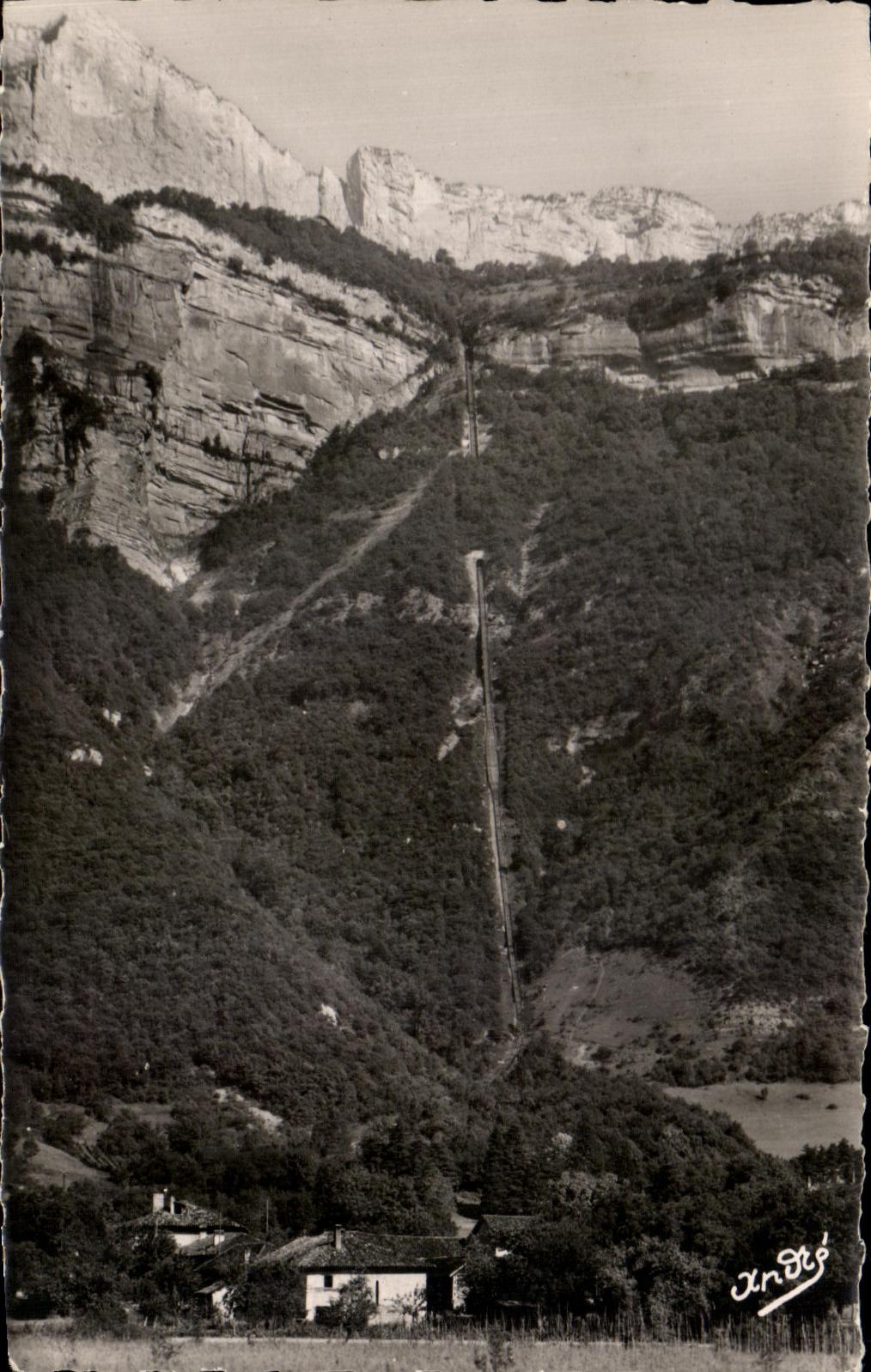 Tal von Graisivaudan — Seilbahn von Montfort zum Plateau des Petites Roches — Edition d'Art André, Grenoble