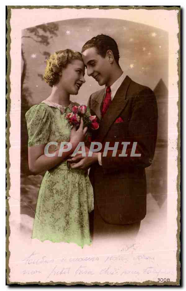 CPA Fantaisie Couple Femme