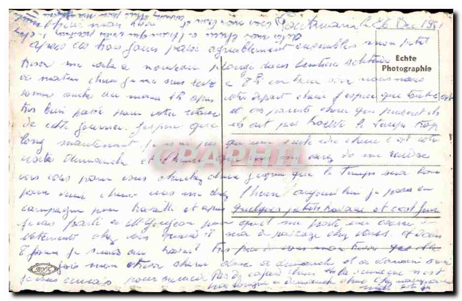 CPA Fantaisie Couple Femme — Verso