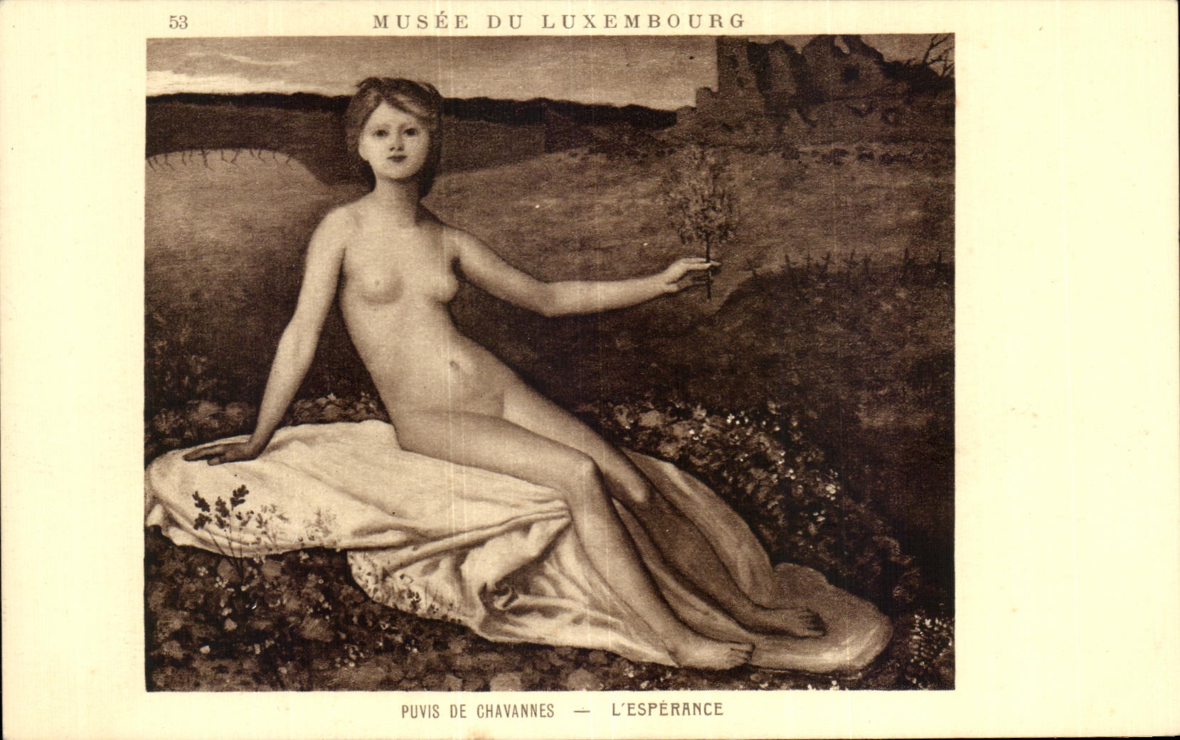 CPA Musee du Luxembourg Puvis de Chavannes L'Esperance