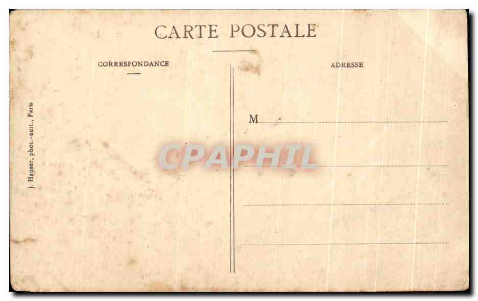 CPA La Crue de la Seine Le Pont d'Arcole L'eau atteint la clef de voute Paris Inondations 1910 — Rückseite