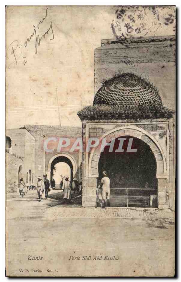 CPA Tunis Porte Sidi Abd Esselm Tunisie