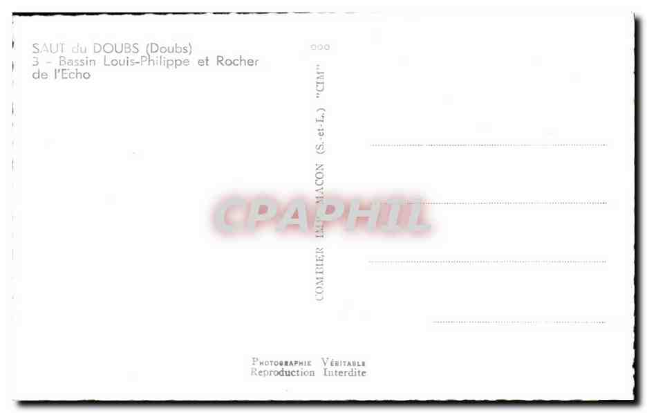 Saut du Doubs — Bassin Louis-Philippe et Rocher de l'Echo — Compiègne (S.-et-L.) — Reverso