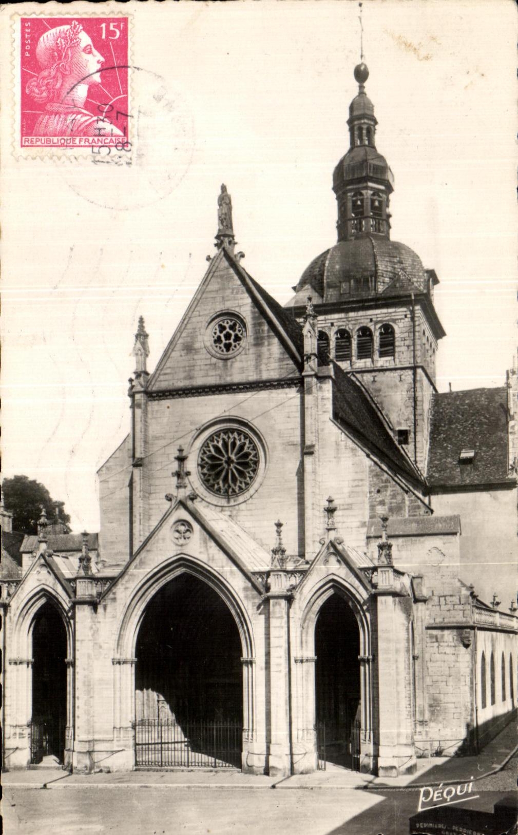CPA Haute Saone Jolie Gray Eglise Notre Dame
