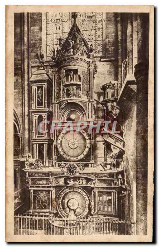CPA Strasbourg Horloge astronomique 
