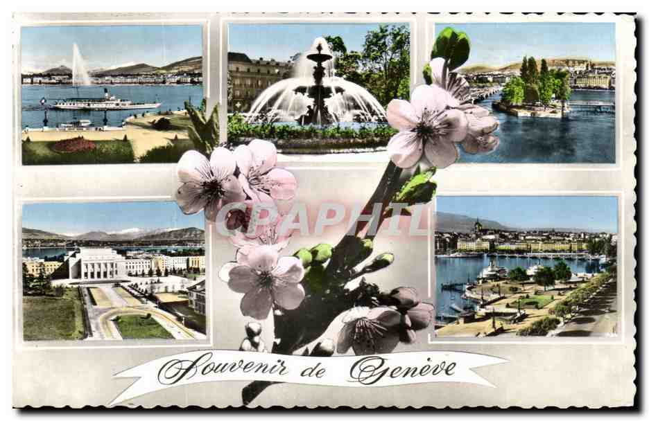 CPA Souvenir de Geneve Suisse