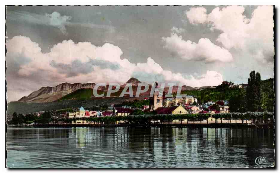 CPA Evian les Bains et la Dent d'Oche 