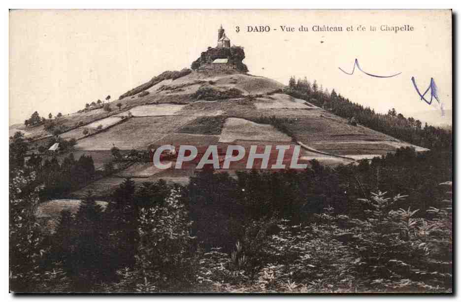CPA Dabo Vue de Chateau et de la Chapelle